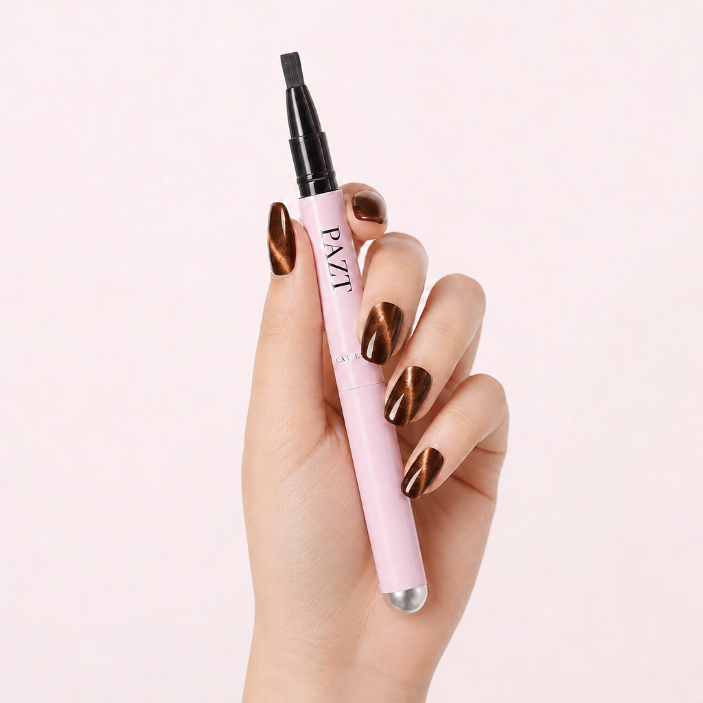 Stylo vernis gel œil de chat PAZT – Format poche, 8 teintes